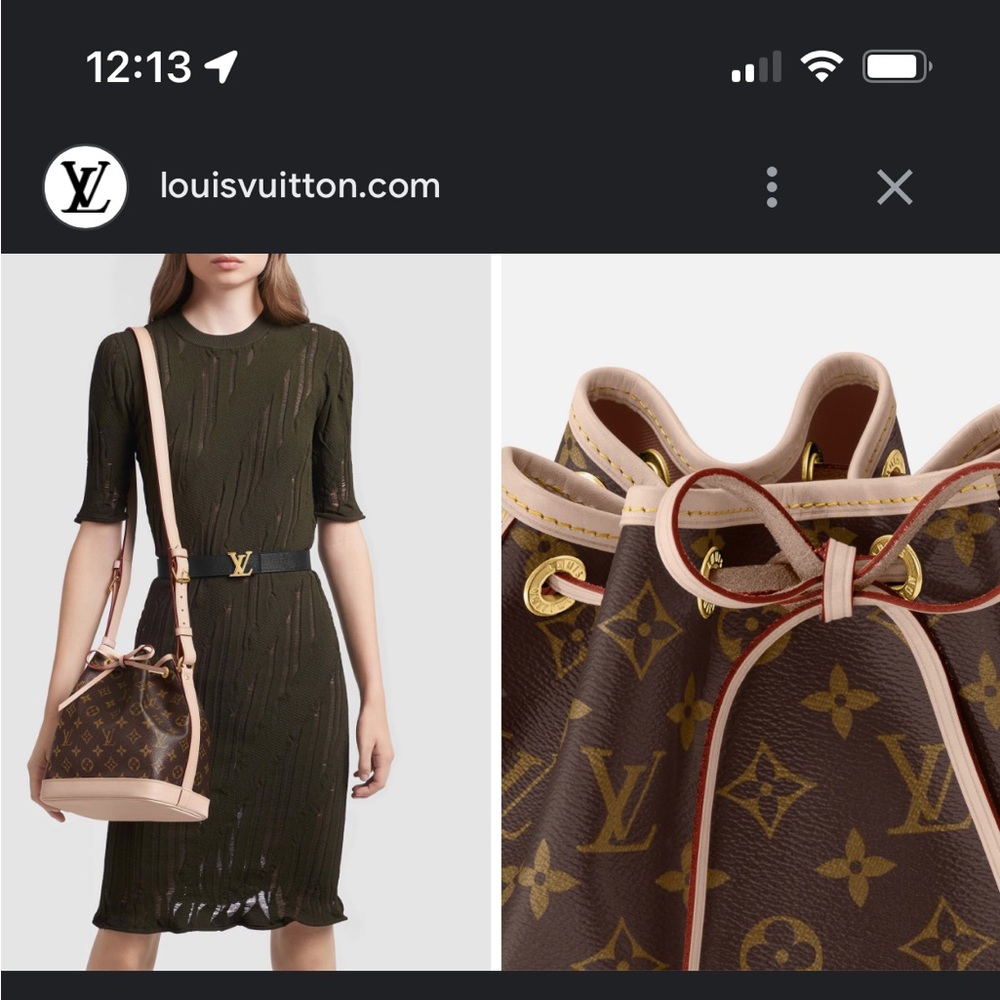 Worn only  a few times used noe bucket bag. Authentic with receipt
